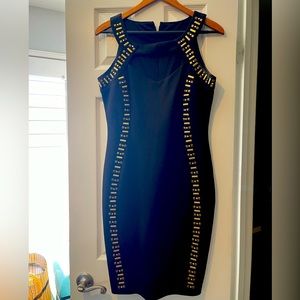 Cute Black with studs cocktail dress